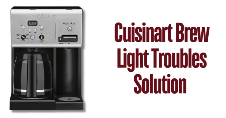 Cuisinart Coffee Maker Brew Light Not Working