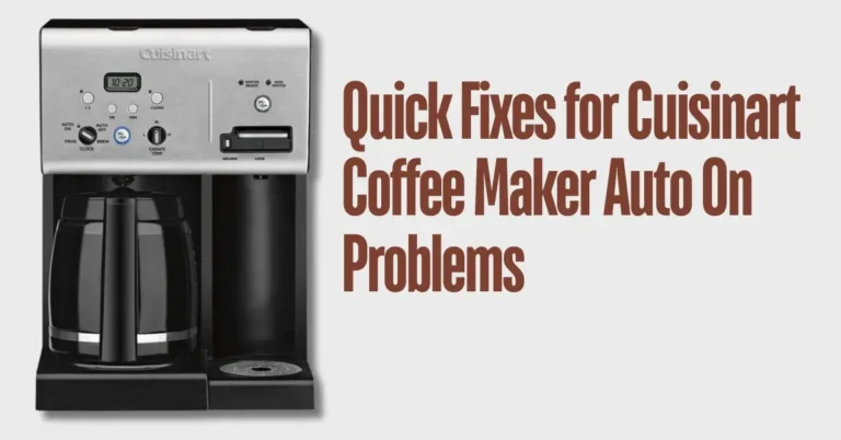 Cuisinart Coffee Maker Auto On Not Working