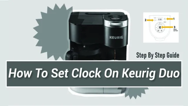 how to set clock on keurig k duo