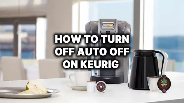 how to turn on keurig without power button