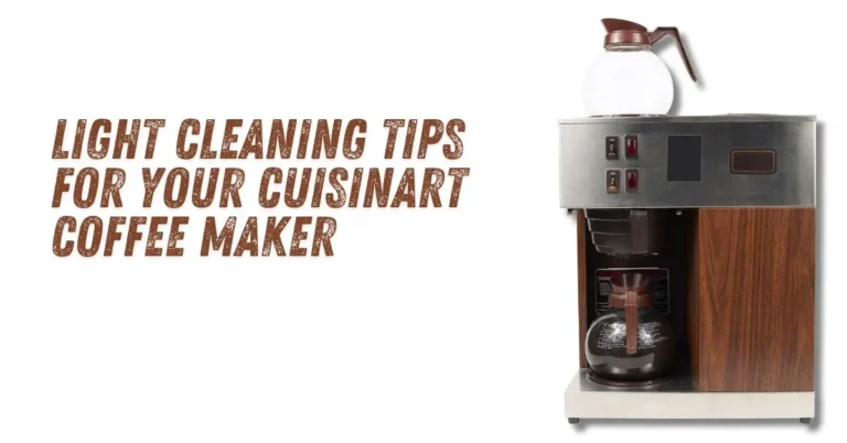 Clean Light Cuisinart Coffee Maker – What to Do with It?